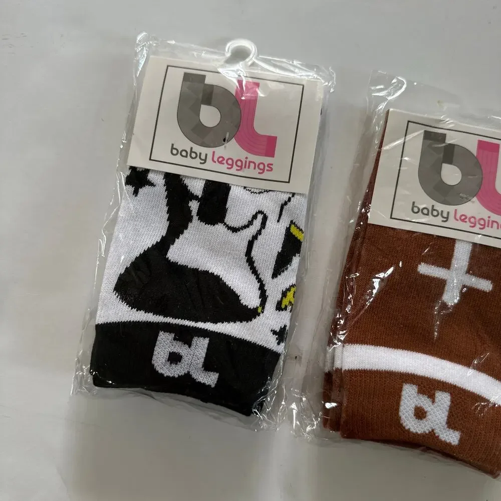 Baby Leggings Bundle - Music, Guitar, Football - New!